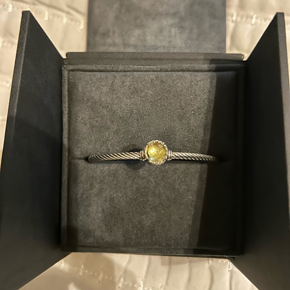 DAVID YURMAN PETITE CHATELAINE BRACELET Sterling Silver with Citrine, 3mm